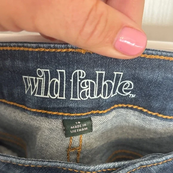 Wild Fable Distressed Navy Skinny Jeans - Picture 2 of 5